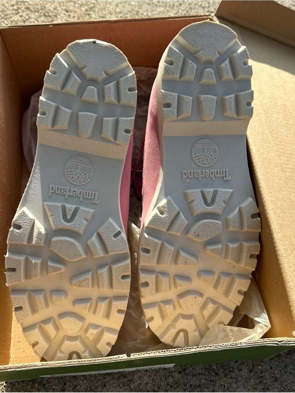 Timberland Women's Pink Lace-Up Waterproof Boots new/tags size 7.5M - Picture 9 of 10